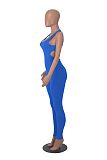 SUPER WHOLESALE | Pit Material Open Back Jumpsuit
