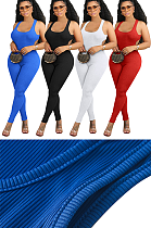 SUPER WHOLESALE | Pit Material Open Back Jumpsuit