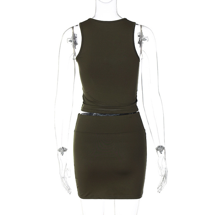 SUPER WHOLESALE |  Hollow-out Skirt Set