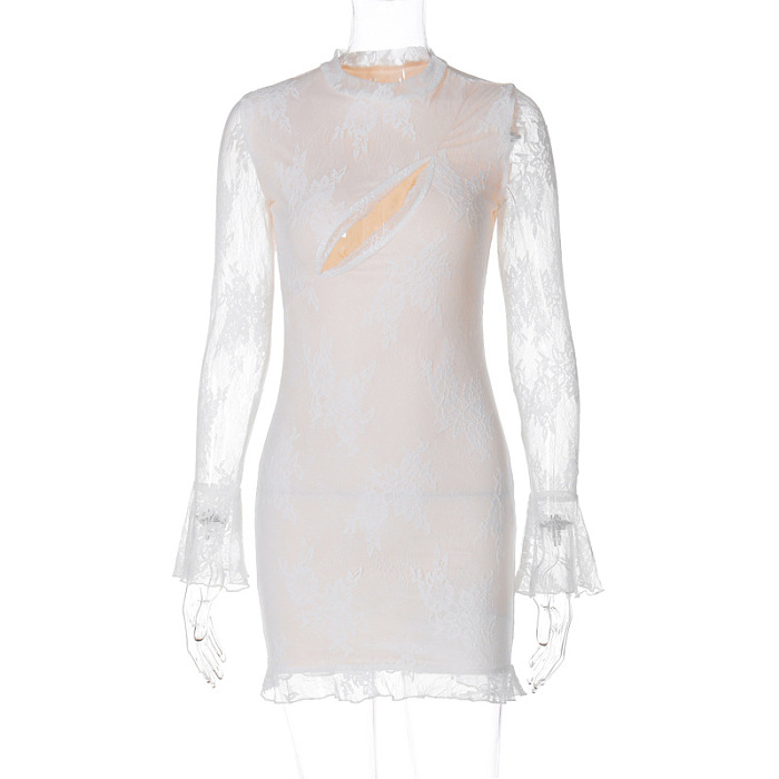 SUPER WHOLESALE |  Lace Hem Dress