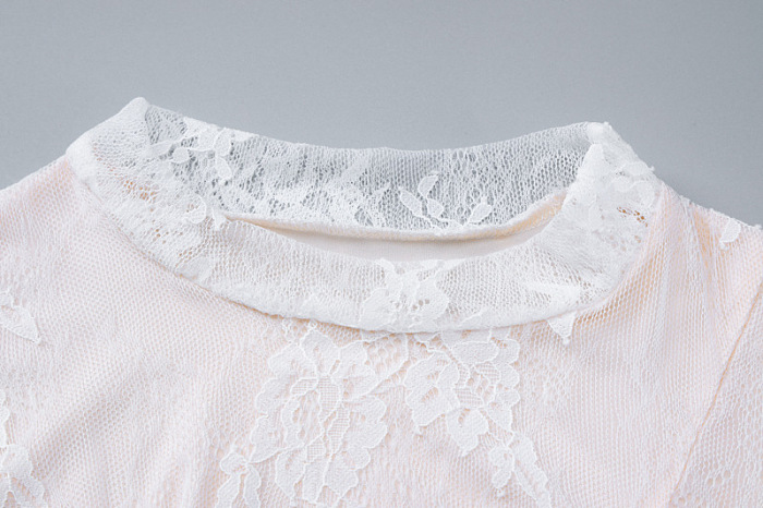 SUPER WHOLESALE |  Lace Hem Dress