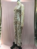 SUPER WHOLESALE | Bling Bling Fake Diamond Deco Jumpsuit