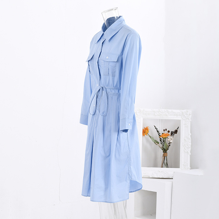SUPER WHOLESALE | Asymmetric Cut Shirt Dress