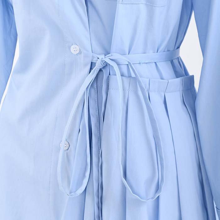 SUPER WHOLESALE | Asymmetric Cut Shirt Dress