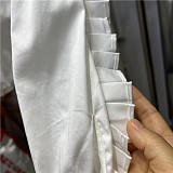 SUPER WHOLESALE | Front Bow Patchwork Shirt
