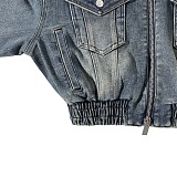 SUPER WHOLESALE | Fur Neck Denim Jacket
