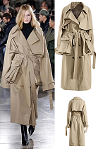SUPER WHOLESALE | Pockets Self-tied Trench Coat