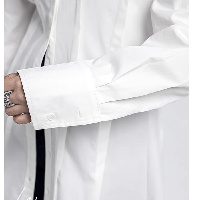 SUPER WHOLESALE | Narrow Collar Fashion Cut Shirt
