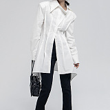 SUPER WHOLESALE | Narrow Collar Fashion Cut Shirt