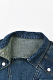 SUPER WHOLESALE |  Denim Asymmertric Cut Jacket Top