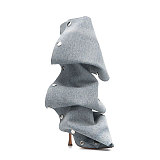 SUPER WHOLESALE | Wave Button Up Boots in Black