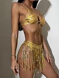 SUPER WHOLESALE | Bikini with Tassel Dress
