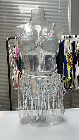 SUPER WHOLESALE | Bikini with Tassel Dress