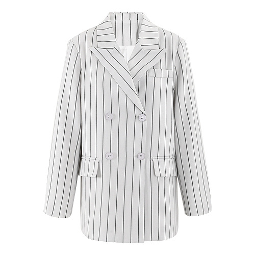 SUPER WHOLESALE | Zebra Strip Blazer Top