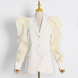 SUPER WHOLESALE |  Wave Shoulder Blazer
