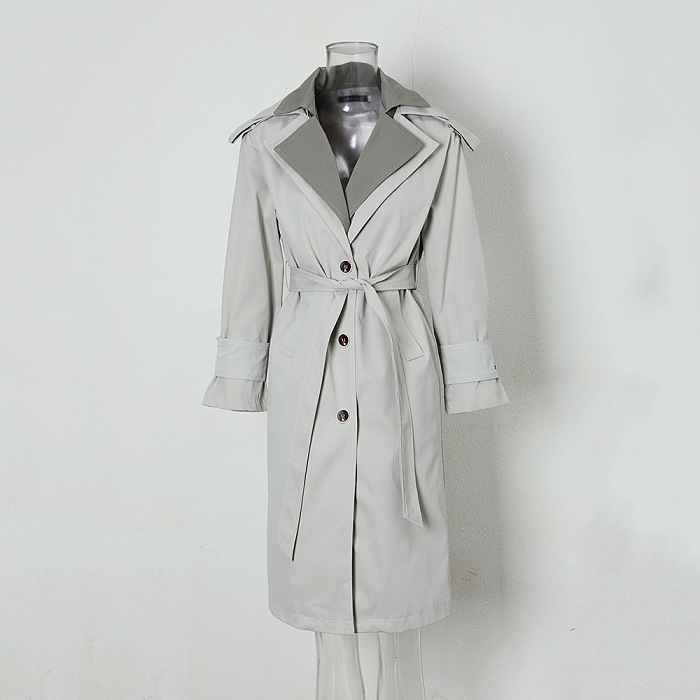SUPER WHOLESALE | Oversized Belted Single-Breasted Trench