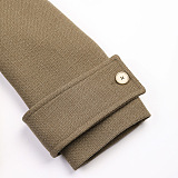 SUPER WHOLESALE | Spring New Style Faux Two-Piece Contrast Color Asymmetrical Woolen Coat