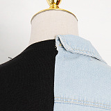 SUPER WHOLESALE |  Patchwork Denim Coat