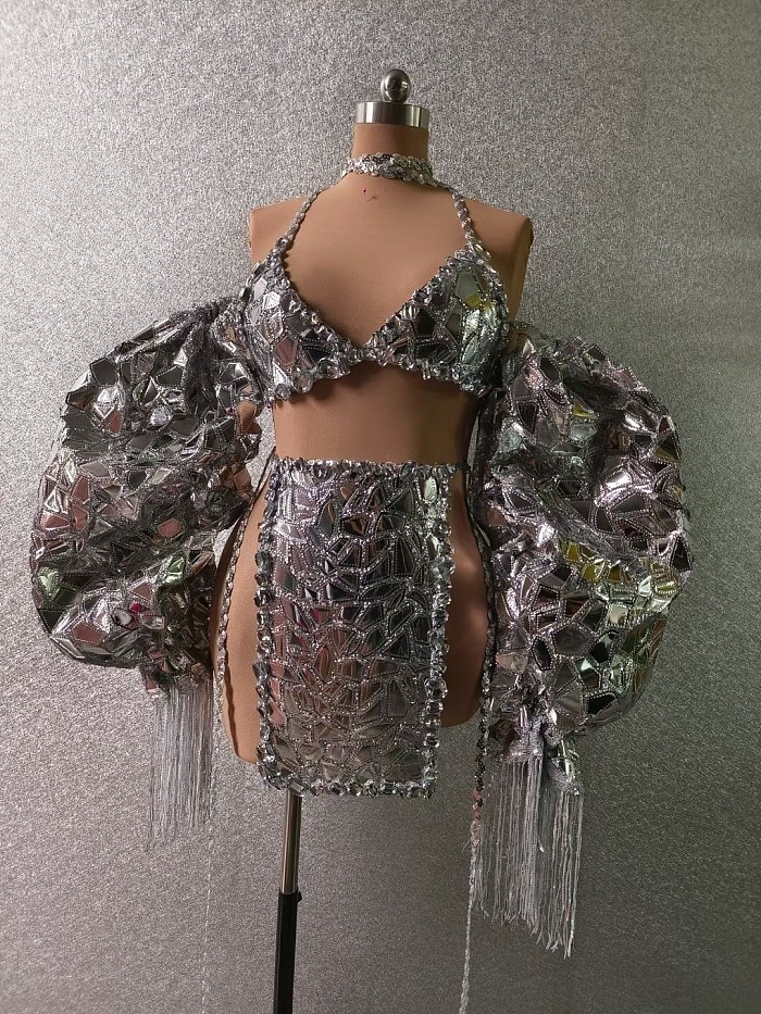 SUPER WHOLESALE | Mirrored Lens Hanging Neck Set
