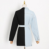 SUPER WHOLESALE |  Patchwork Denim Coat
