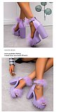 SUPER WHOLESALE |  Platform Back Zip Up Heel