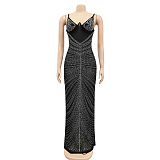 SUPER WHOLESALE |See-through Bling Bling Mini Dress