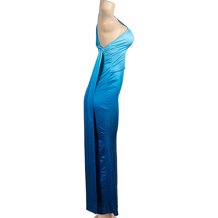 SUPER WHOLESALE |Sleeveless Gradient Off-shoulder Sexy Bodycon Dress