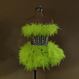 SUPER WHOLESALE |  Flowers Fake Diamond Party Dress
