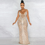 SUPER WHOLESALE |See-through Bling Bling Mini Dress