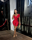 SUPER WHOLESALE |  V Neck Romper