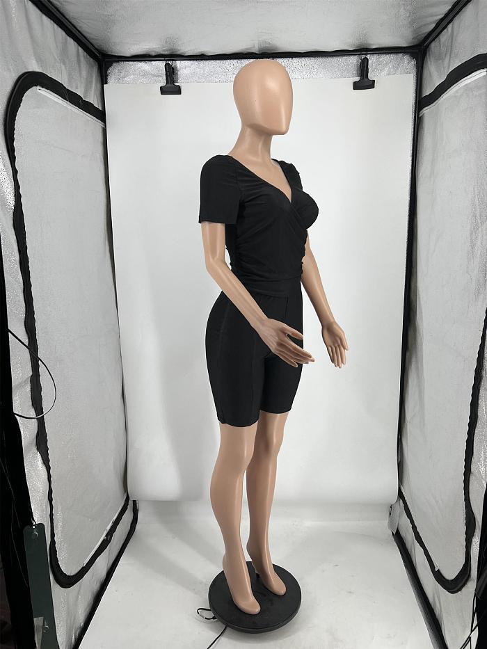 SUPER WHOLESALE |  V Neck Romper