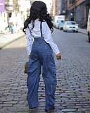 SUPER WHOLESALE |Multi-pocket overalls