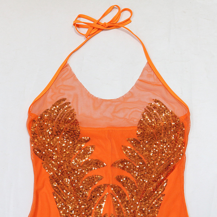 SUPER WHOLESALE | Bling Bling Sequins Halter Dress
