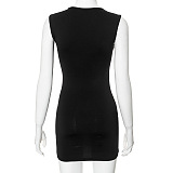 SUPER WHOLESALE |See-through Bling Bling Mini Dress