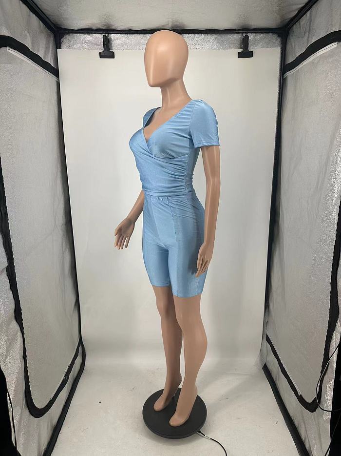 SUPER WHOLESALE |  V Neck Romper