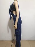 SUPER WHOLESALE |Multi-pocket overalls