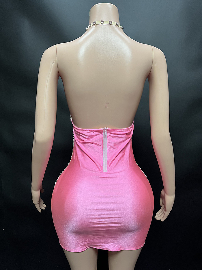 SUPER WHOLESALE |  High Quality Custom Rhinestone Party Dress