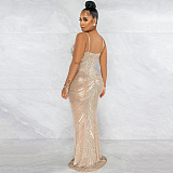 SUPER WHOLESALE |See-through Bling Bling Mini Dress