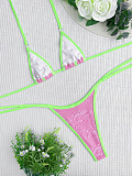 SUPER WHOLESALE | Colorblock  Backless Swimsuit with Patchwork Design