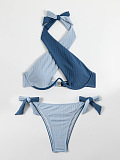 SUPER WHOLESALE |Color-block Swimsuit