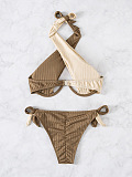 SUPER WHOLESALE |Color-block Swimsuit