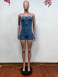 SUPER WHOLESALE | Denim Strapless Romper