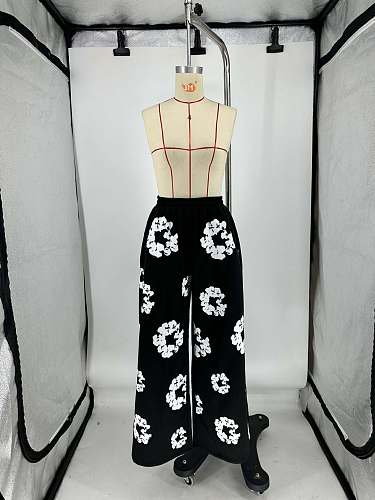 SUPER WHOLESALE | Flower Printed Loose Pants