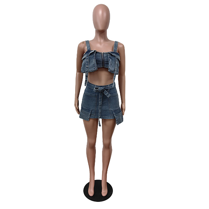 SUPER WHOLESALE | Pockets Skirt Set