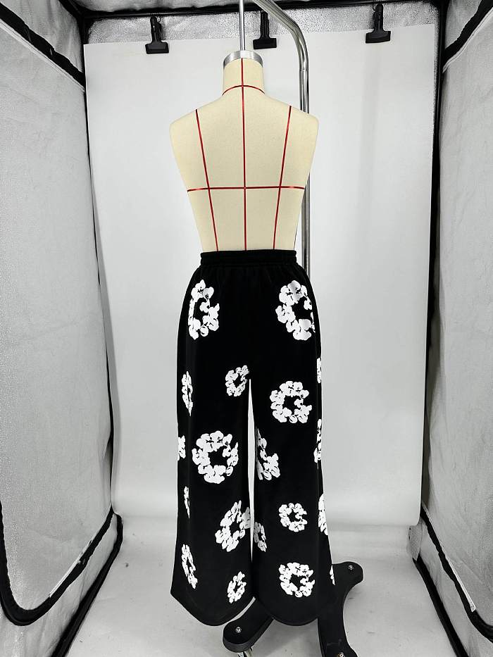 SUPER WHOLESALE | Flower Printed Loose Pants