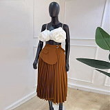 SUPER WHOLESALE | Pleated High Waist Skirt