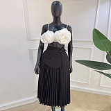 SUPER WHOLESALE | Pleated High Waist Skirt