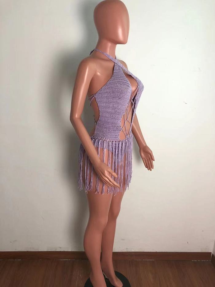 WHOLESALE | Fringe Knitted Beach Dress