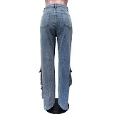 SUPER WHOLESALE | Denim Cargo Pants