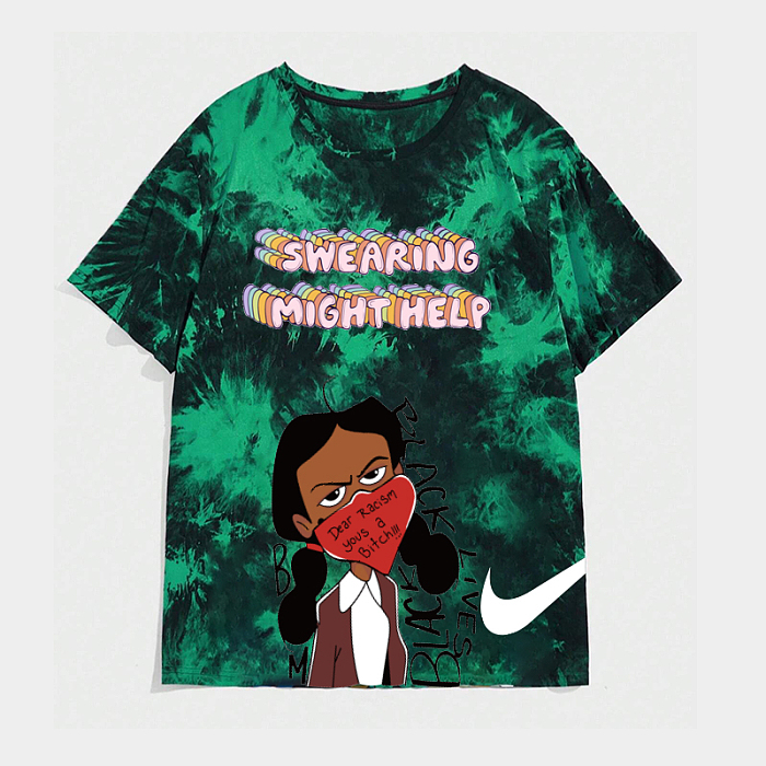 WHOLESALE | Tie-dye Comic Character Printed Oversize T-shirt